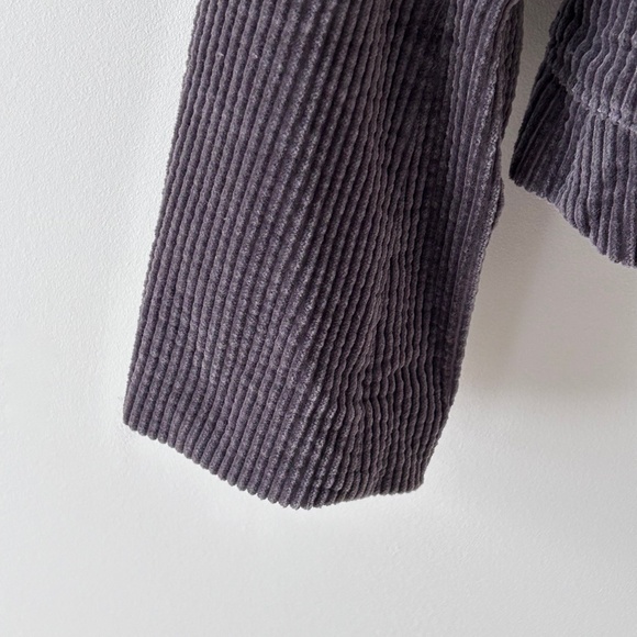 Anthropologie Daughters of the Liberation Cotton Corduroy Gray Bromsgrove Blazer - Picture 6 of 16